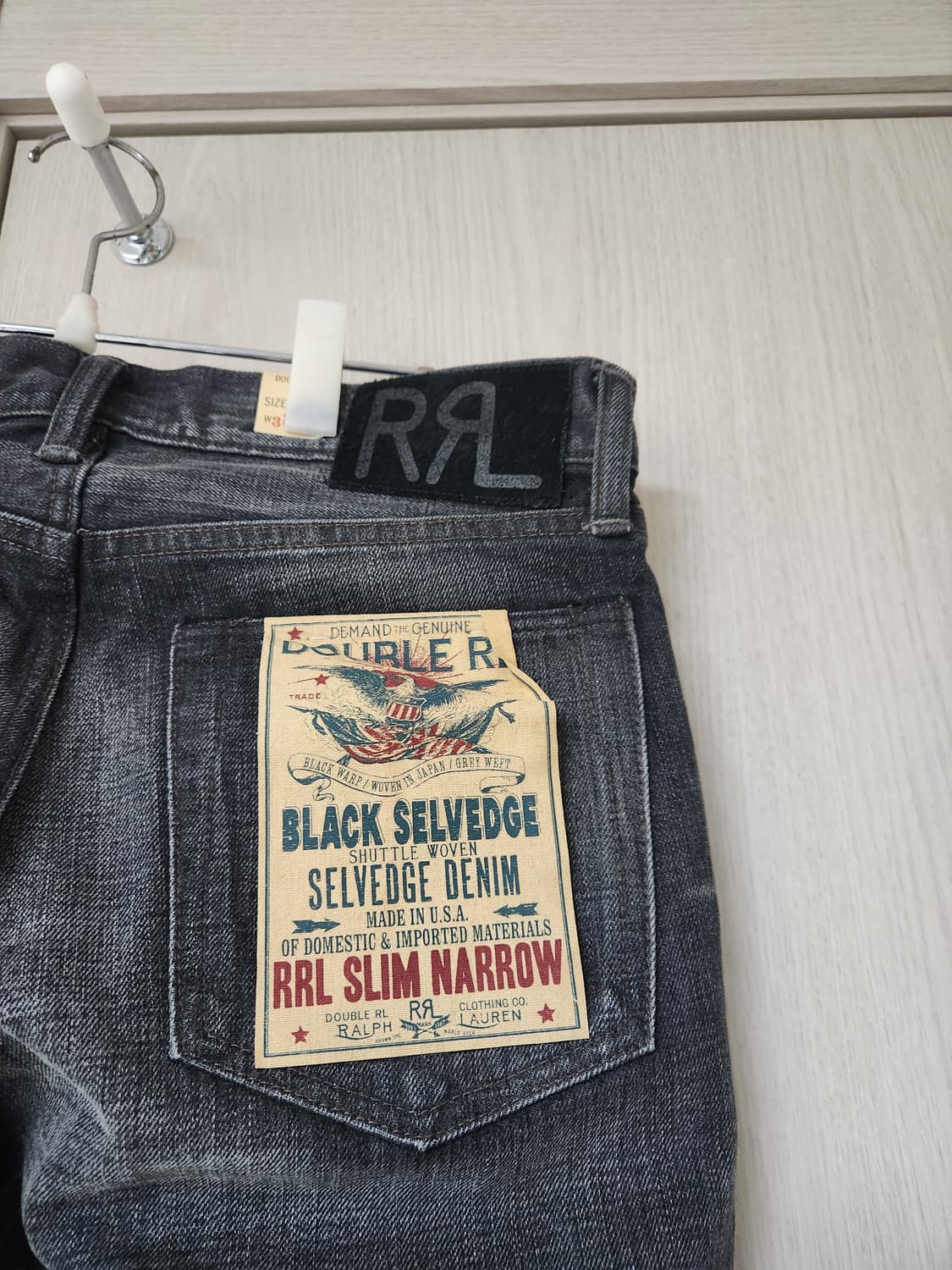 더블알엘 RRL 셀비지 블랙 워싱진 상품이미지3