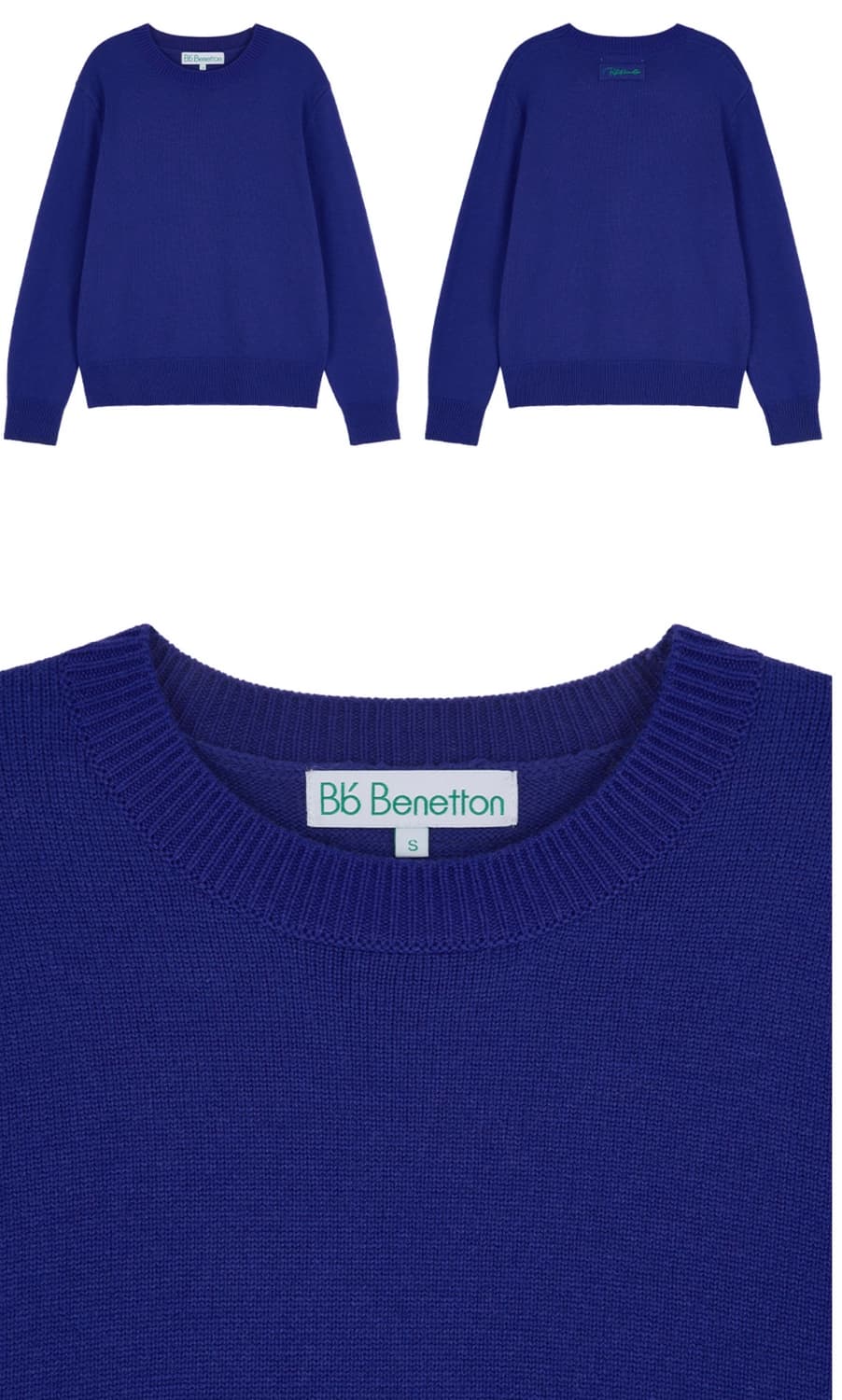 비플랫베네통 캐시미어 라운드 니트 bflatbenetton 상품이미지3