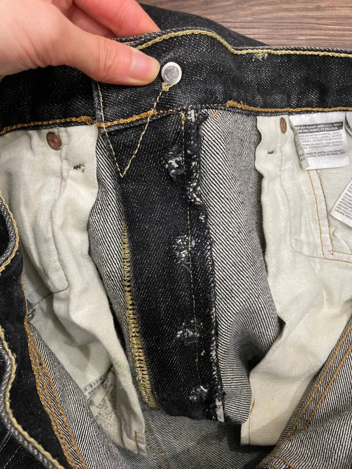 리바이스 501 흑청팬츠 상품이미지8