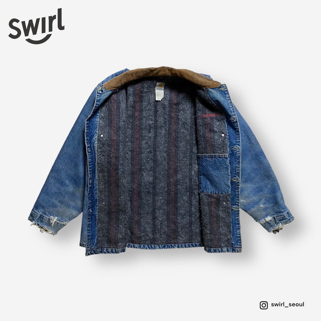 🌊Carhartt Blanket Denim chore coat 상품이미지2