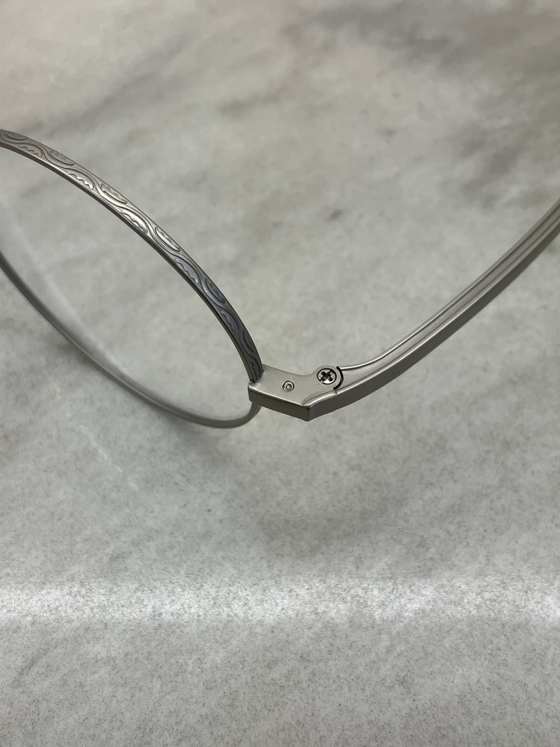 경성 京城 1907 티타늄 무광 실버 새들노즈 메탈테 클래식 안경 상품이미지2