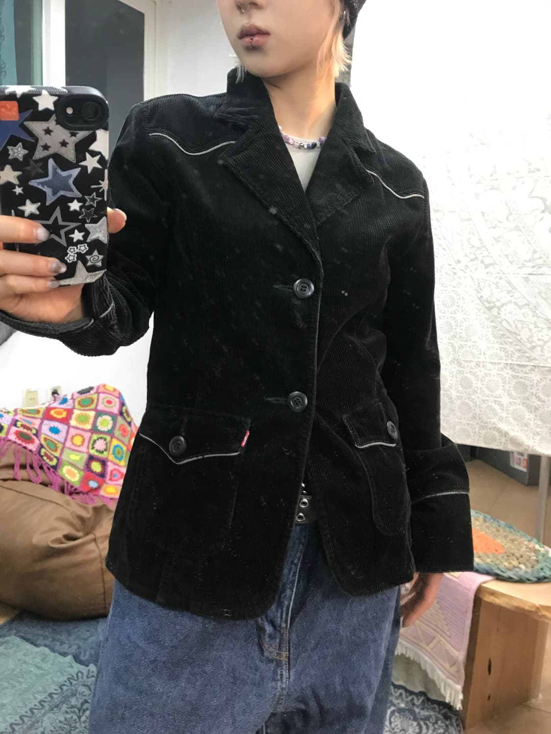 리바이스 여성 골덴 코듀로이 블레이저  상품이미지1