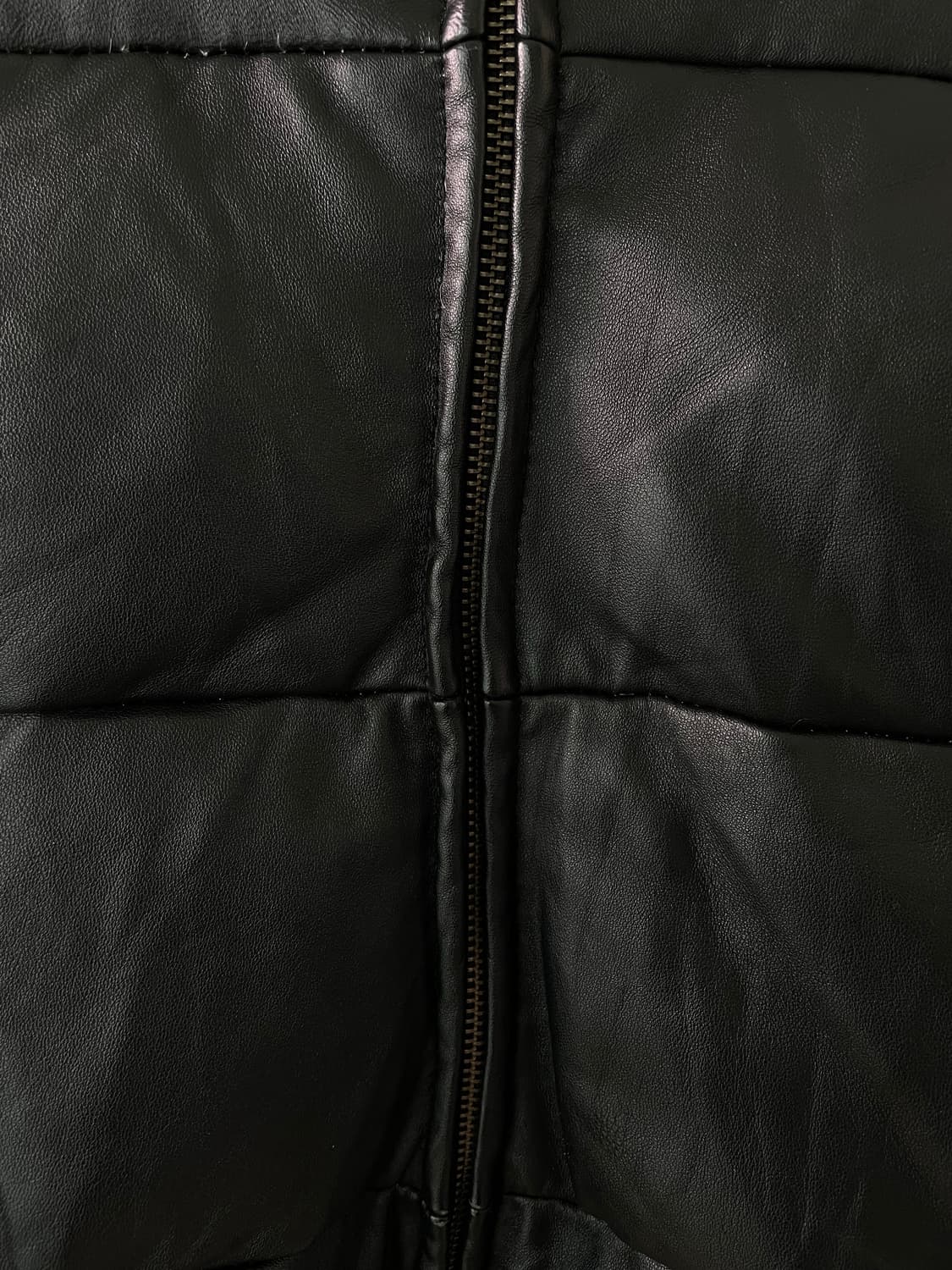 양가죽 레더 크롭 패딩 자켓 상품이미지3