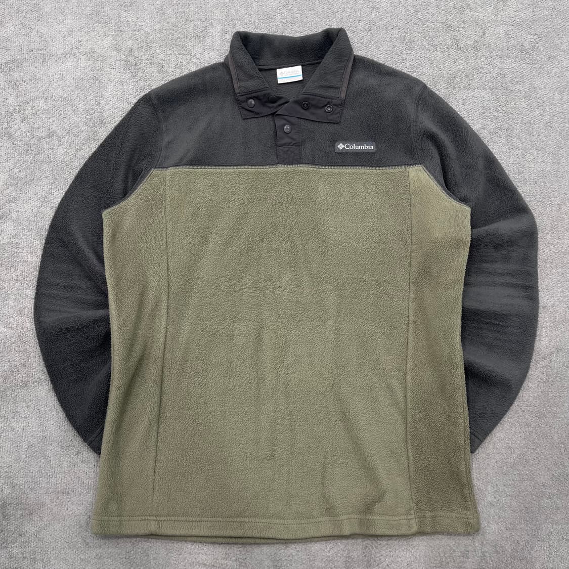 L 컬럼비아 플리스 스냅 투톤 풀오버 상품이미지1