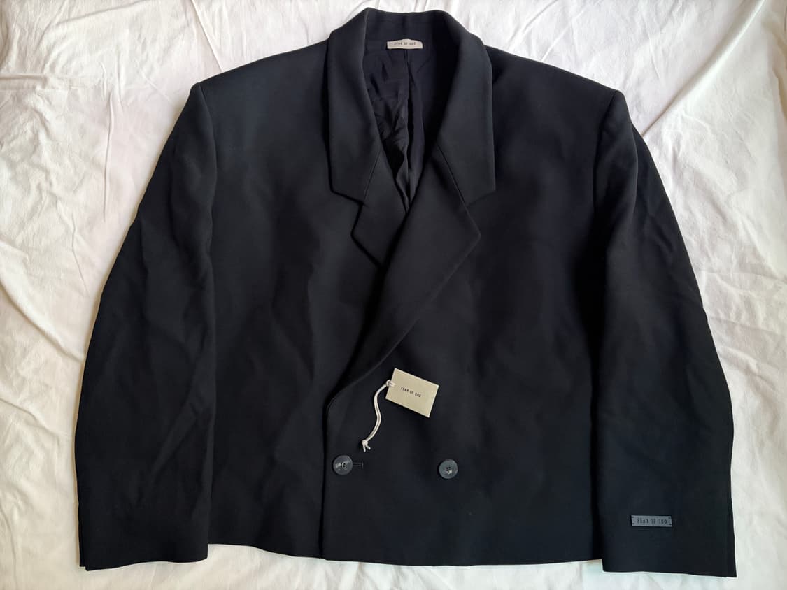 피어오브갓 8th 울 개버딘 크롭 블레이저 자켓 fear of god 상품이미지2
