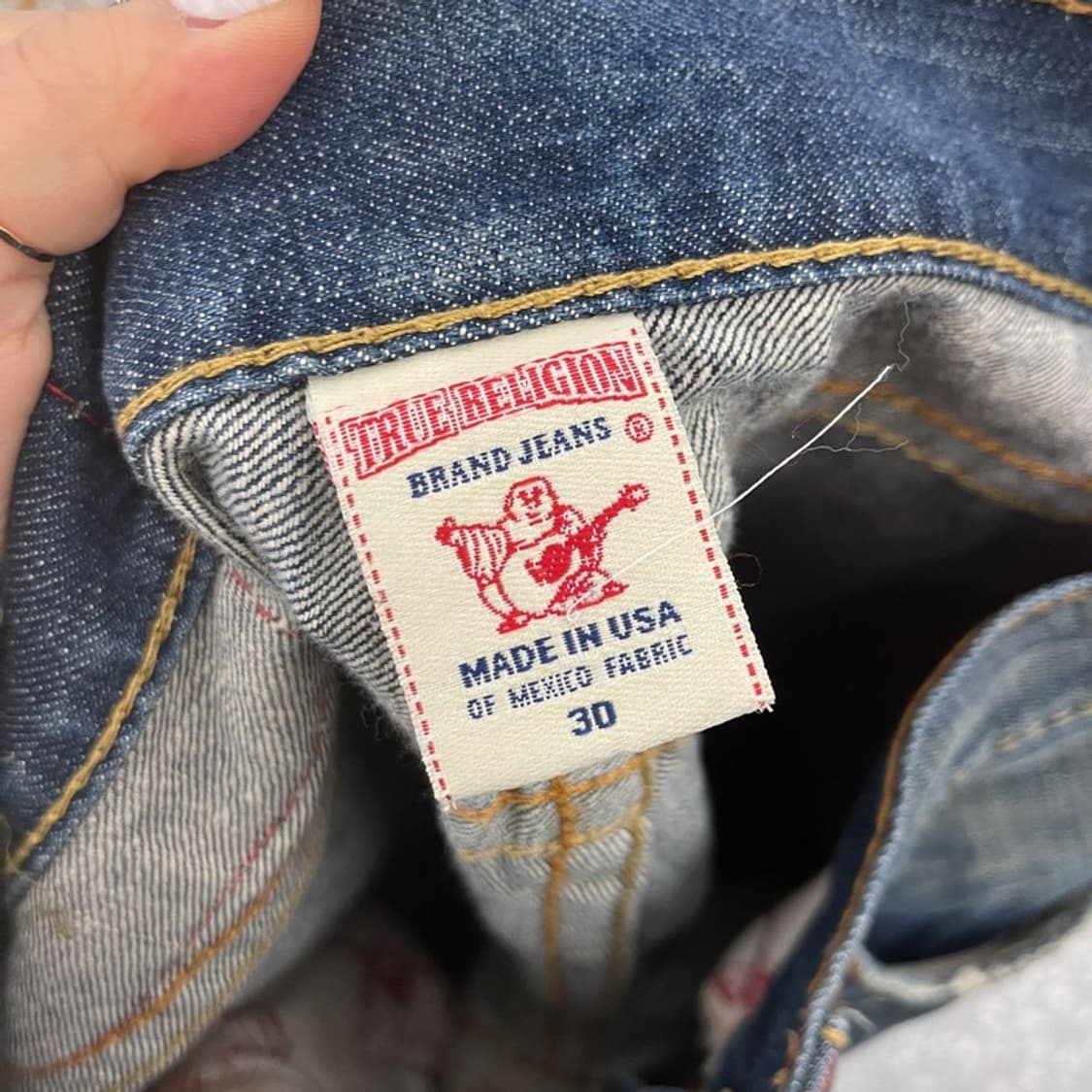 트루릴리전 BOBBY 빅티 레트로 빈티지 데님팬츠 34인치 C10767 상품이미지6