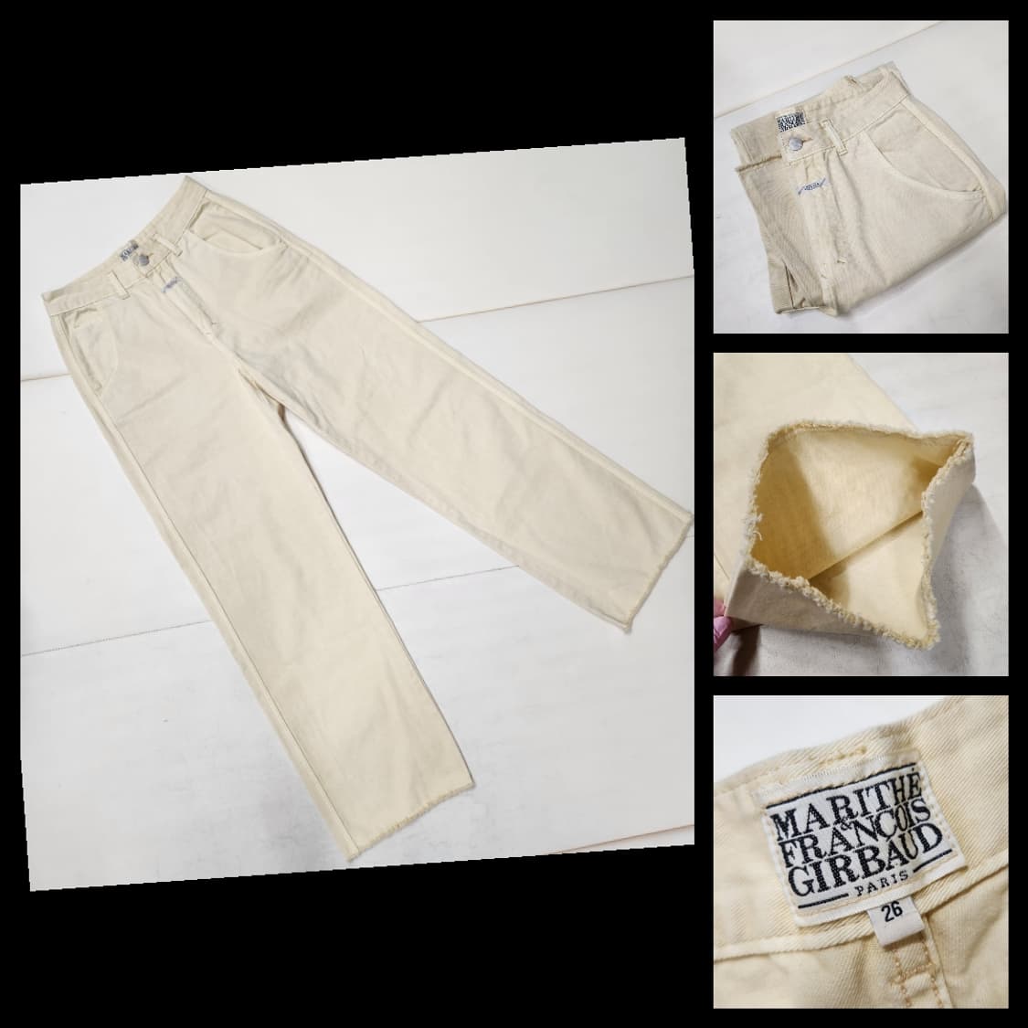 정품 마리떼프랑소와저버 여성 면 데님 와이드 팬츠 26 상품이미지1