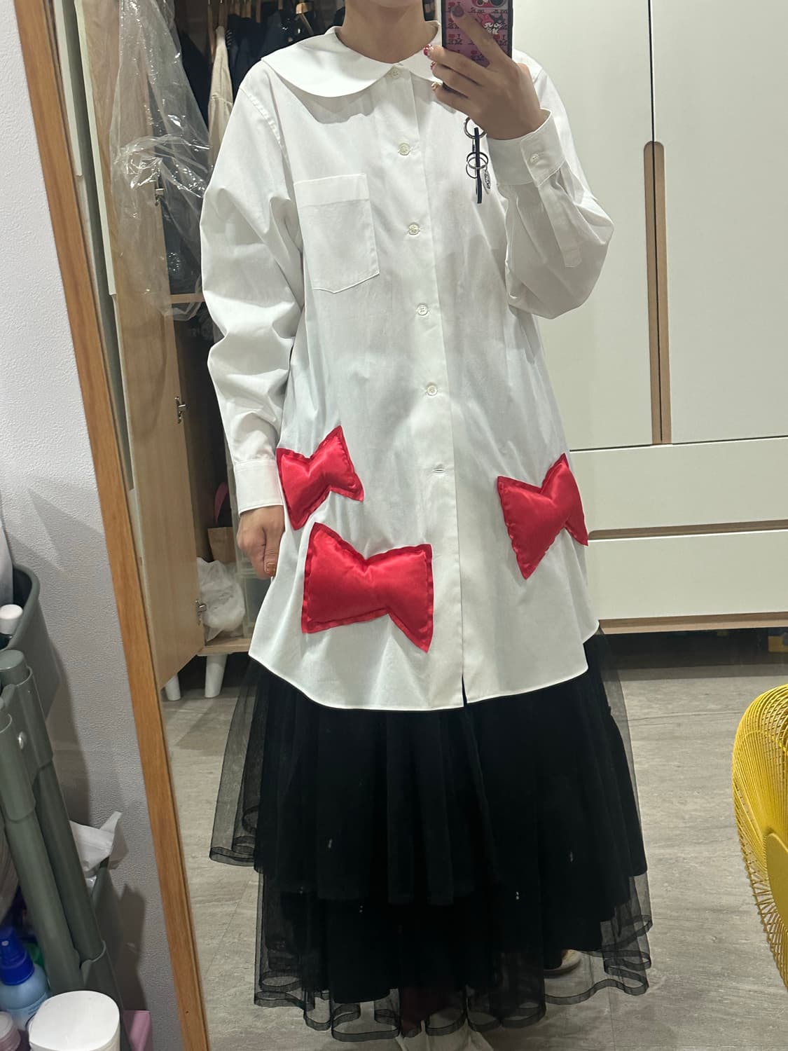 꼼데가르송 걸 셔츠 S 상품이미지3