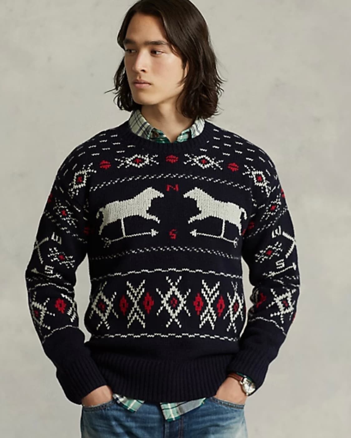 폴로 랄프 로렌 웨더베인 울 실크 스웨터 상품이미지2