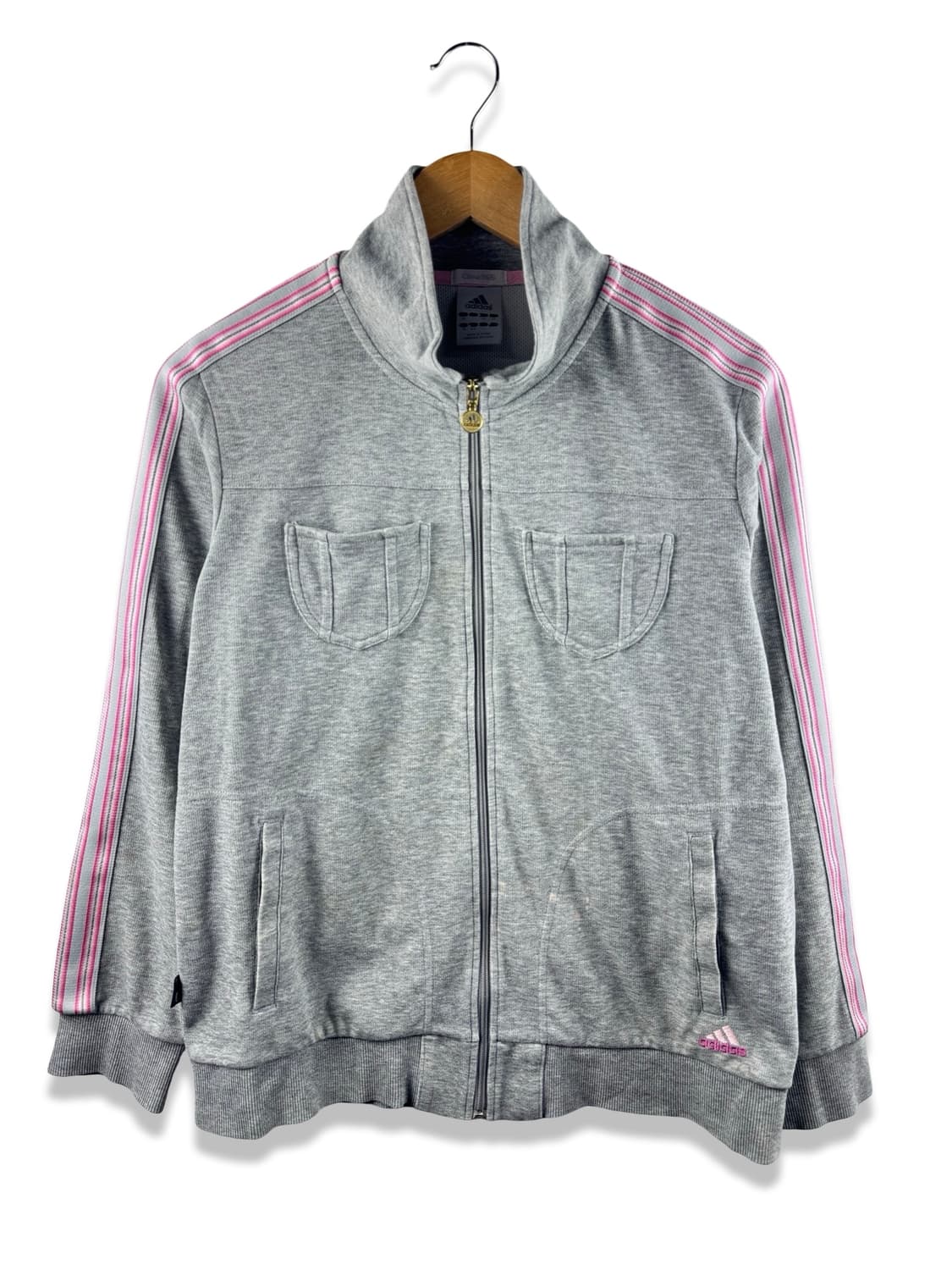 아디다스 그레이 핑크 코튼집업1984 상품이미지1