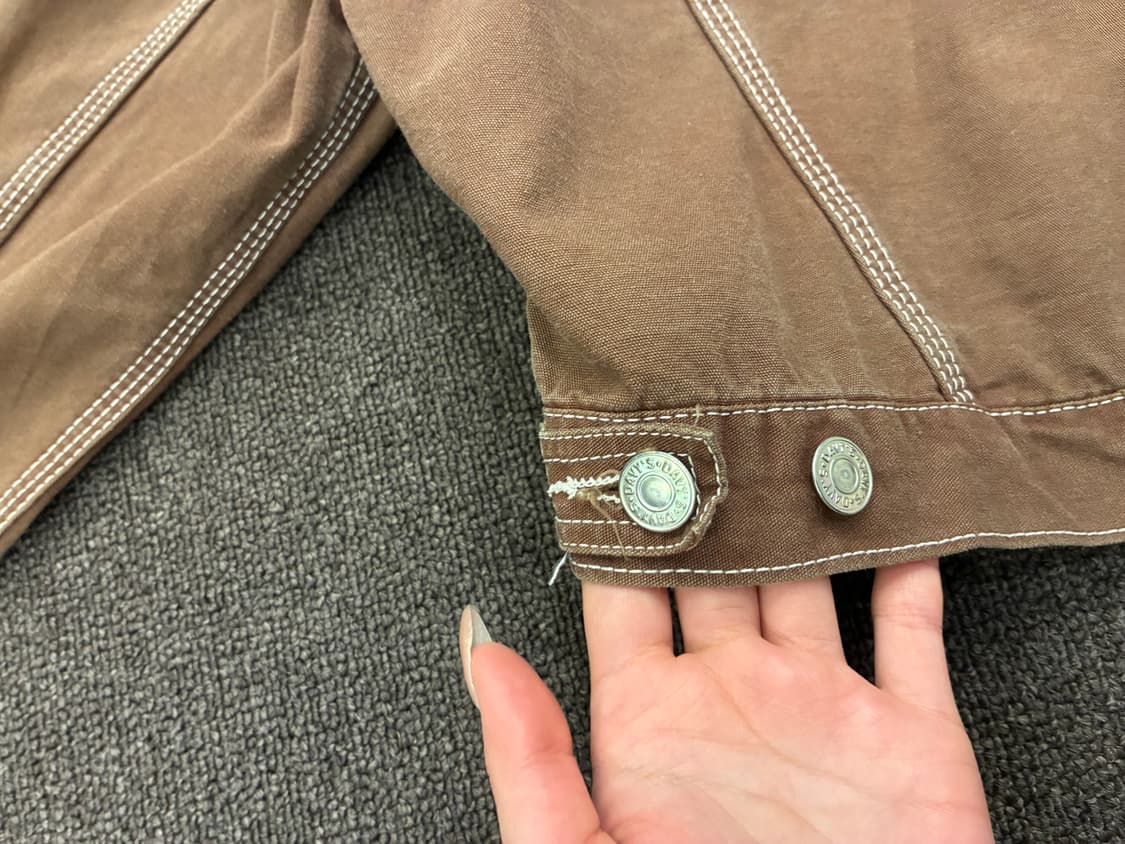 M)Ben Davis 벤데이비스 여성 갈색 후드 데님자켓 상품이미지7