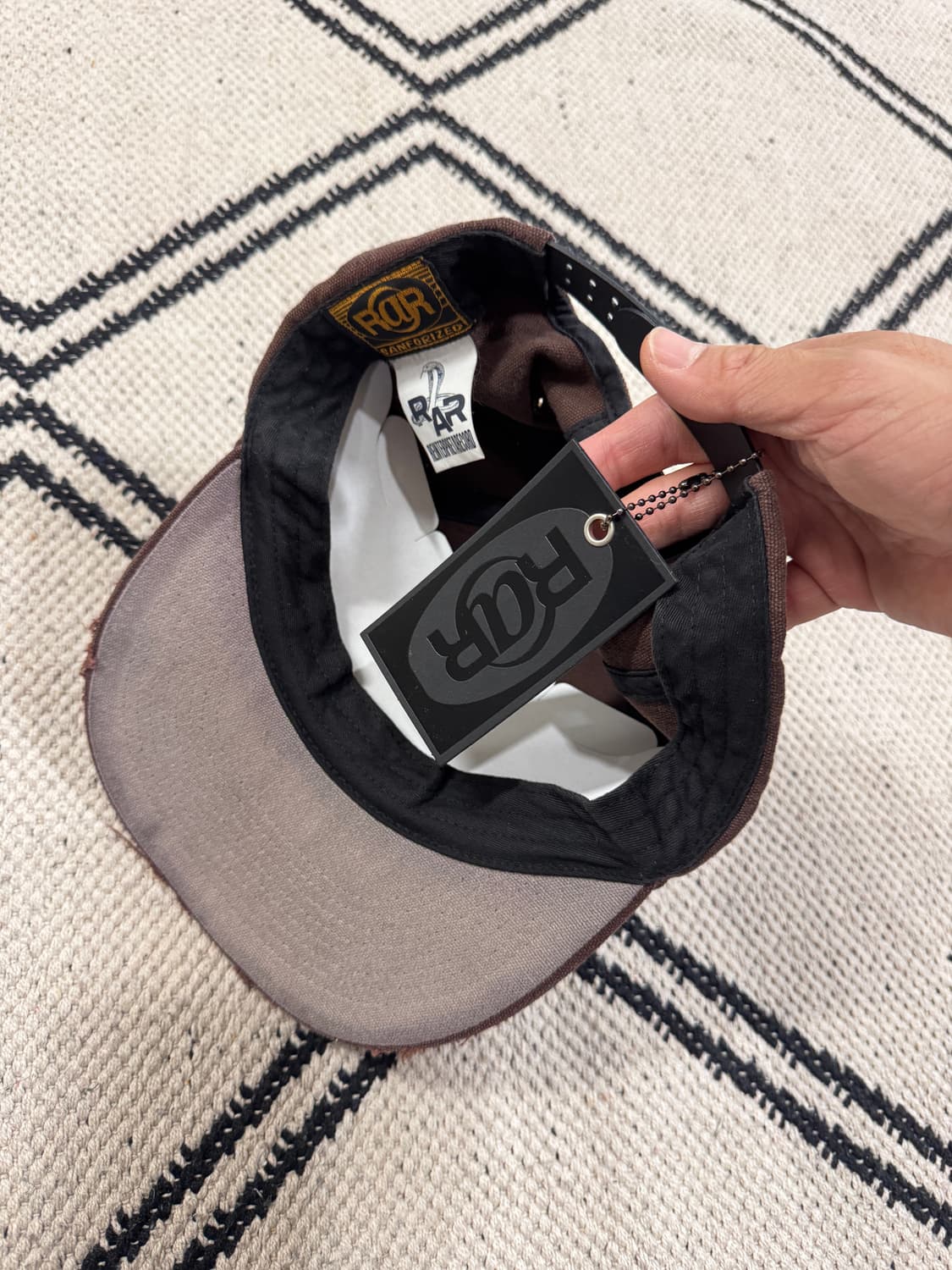 [새제품] RAR PRTL 페인티드 빈티지 트러커 캡_브라운 상품이미지5