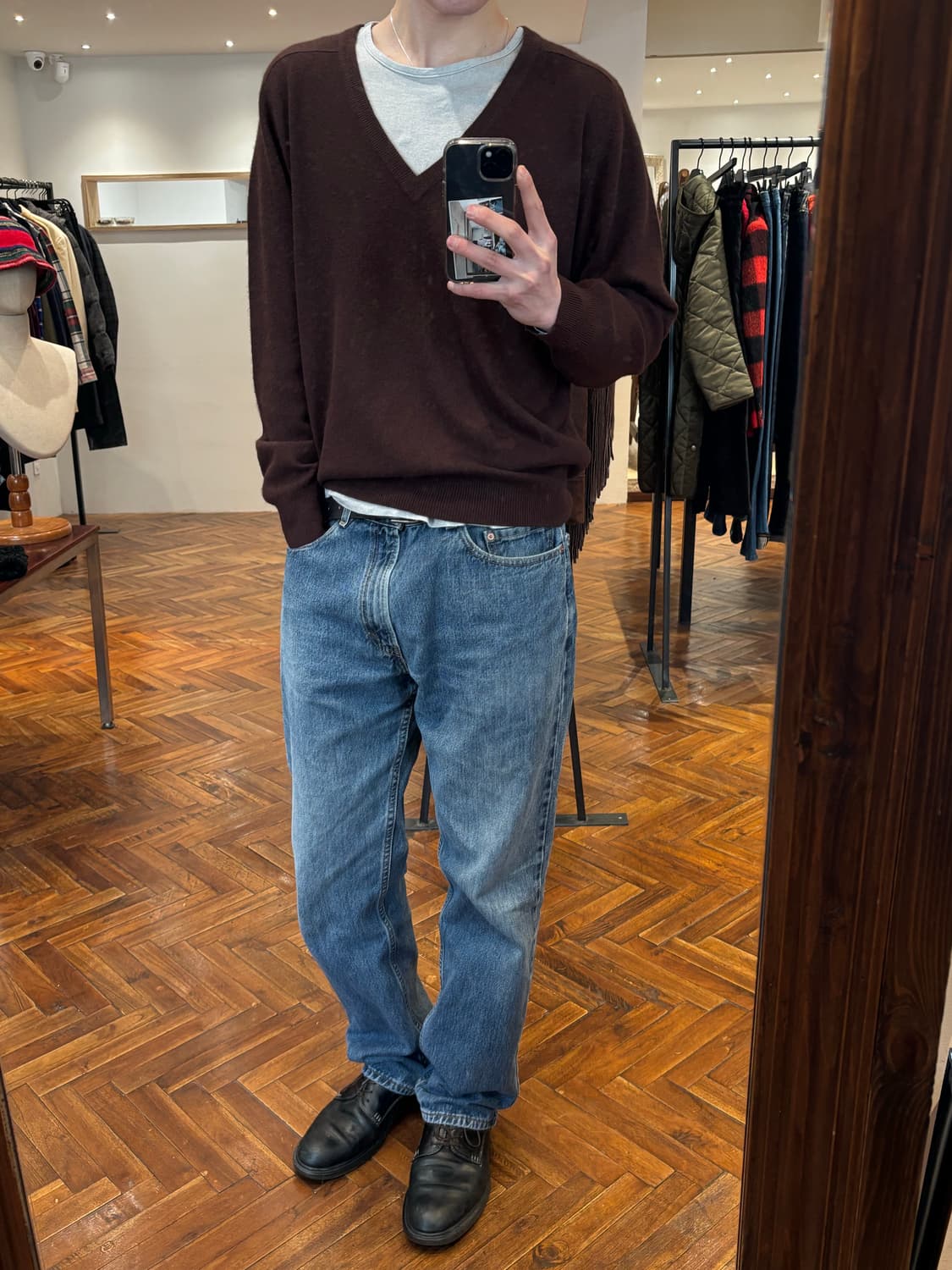 japan fine wool v-neck knit 상품이미지1