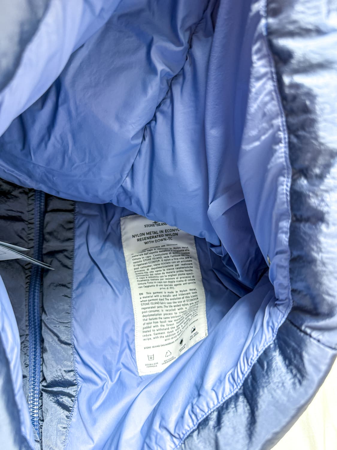 스톤아일랜드 나일론메탈패딩 블루 M 새제품 상품이미지10