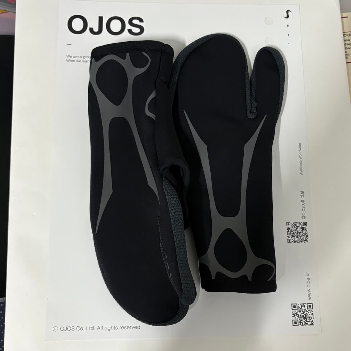 오호스 타비 장갑 블랙 상품이미지5