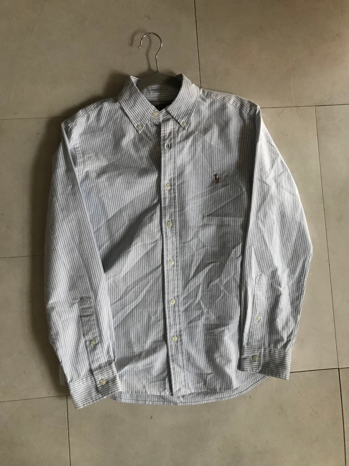 폴로 베이비블루 스트라이프 셔츠 상품이미지8