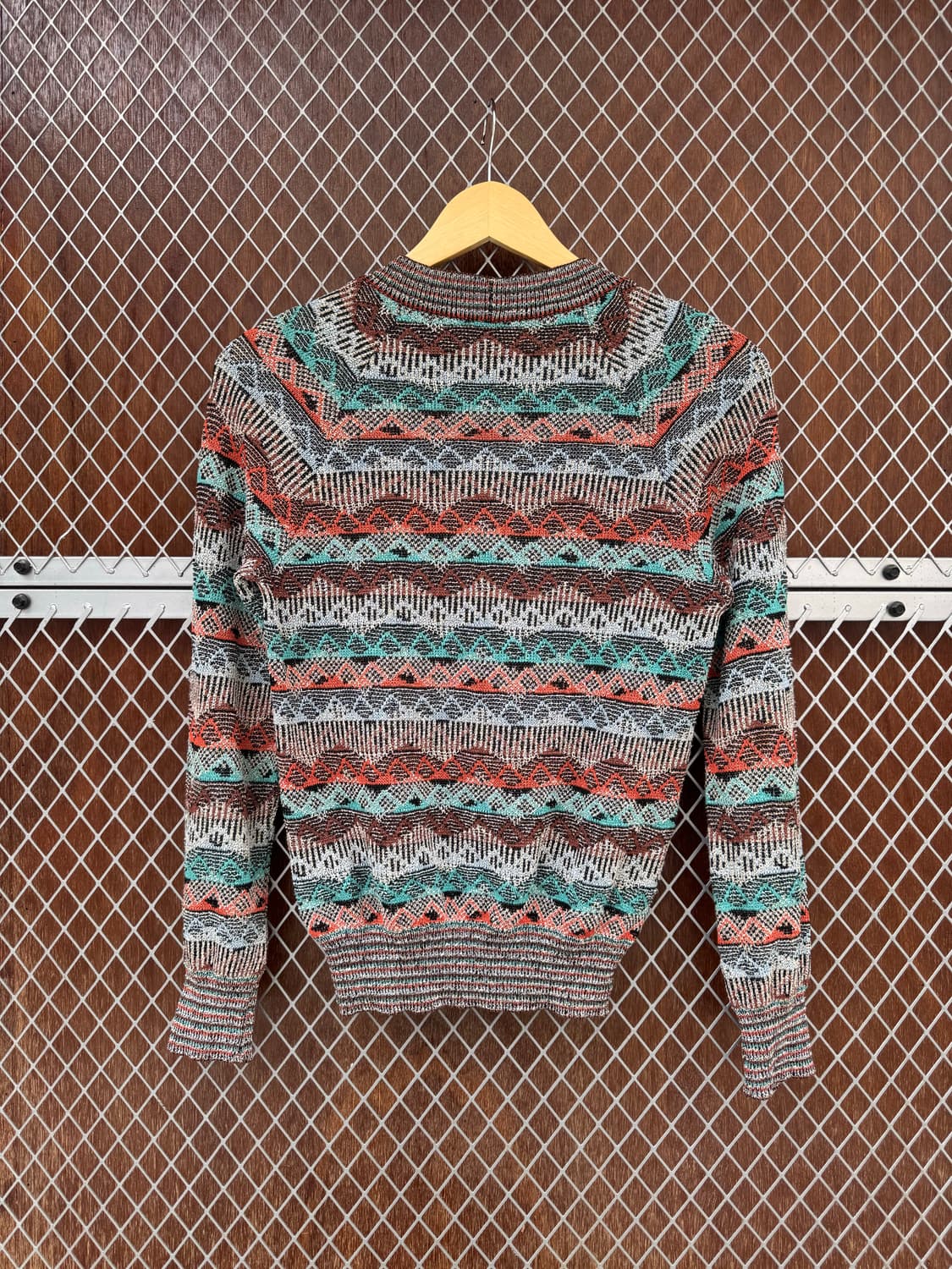 미쏘니 missoni 컬러 배색 보헤미안 패턴 니트 S 상품이미지5