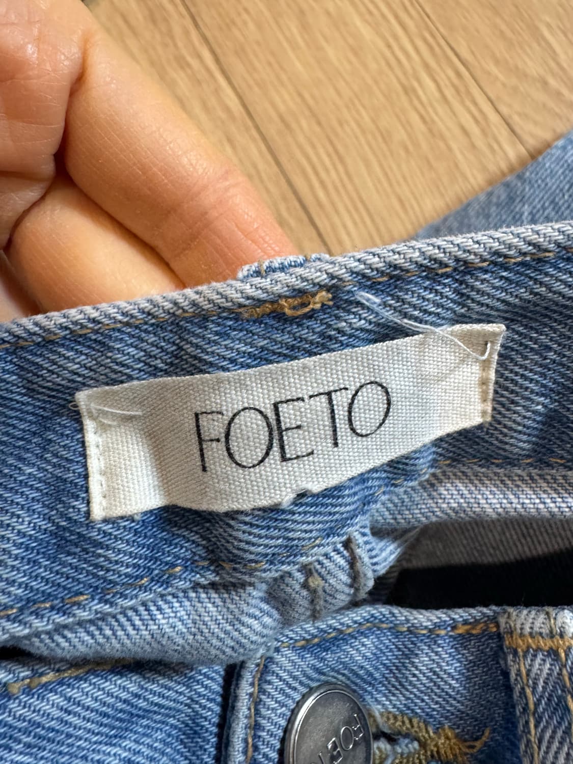 foeto포에토 카터 디테일 콘데님 상품이미지3