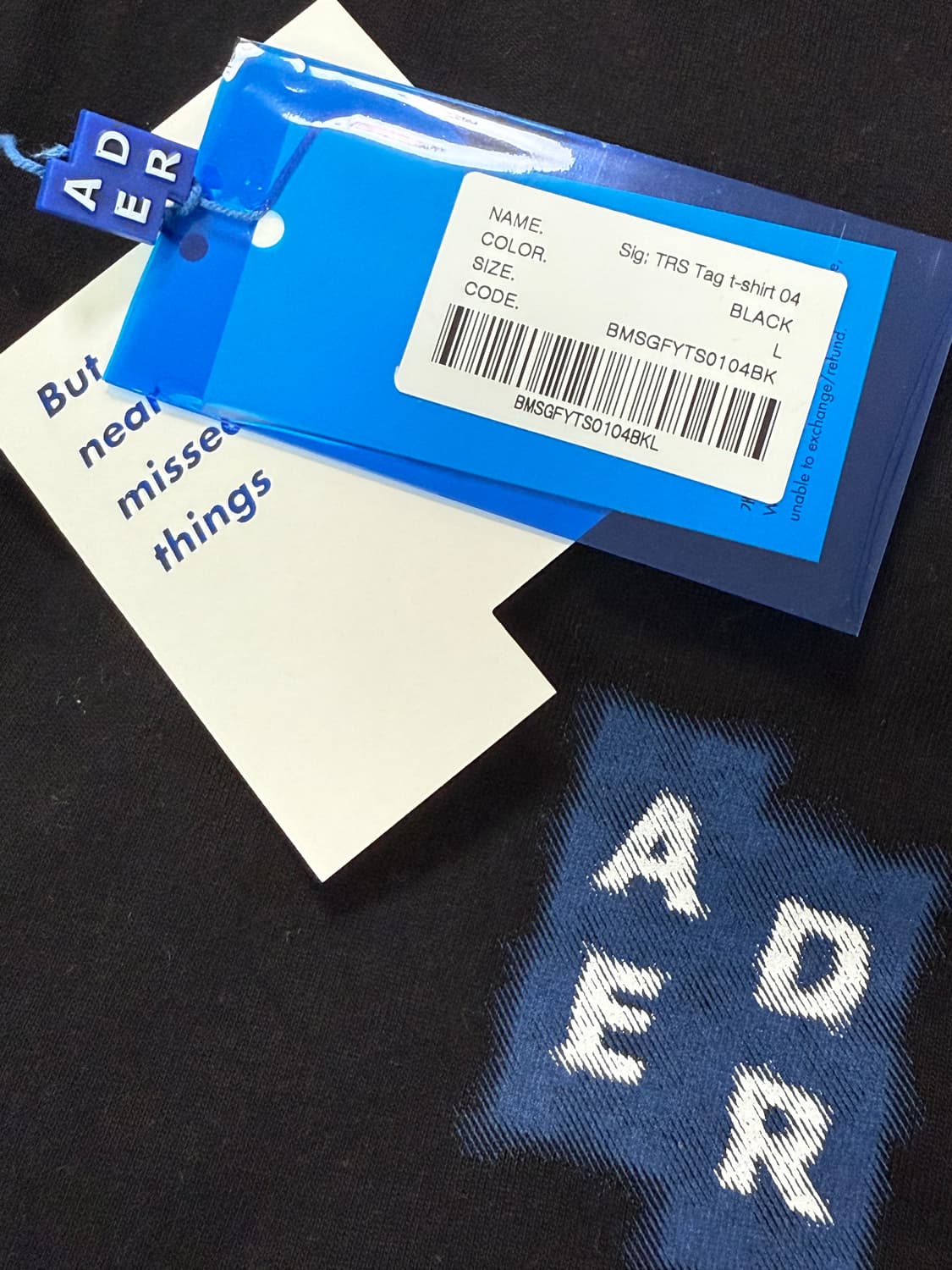 아더에러 티셔츠 Sig; BL Tag t-shirt 04 상품이미지2