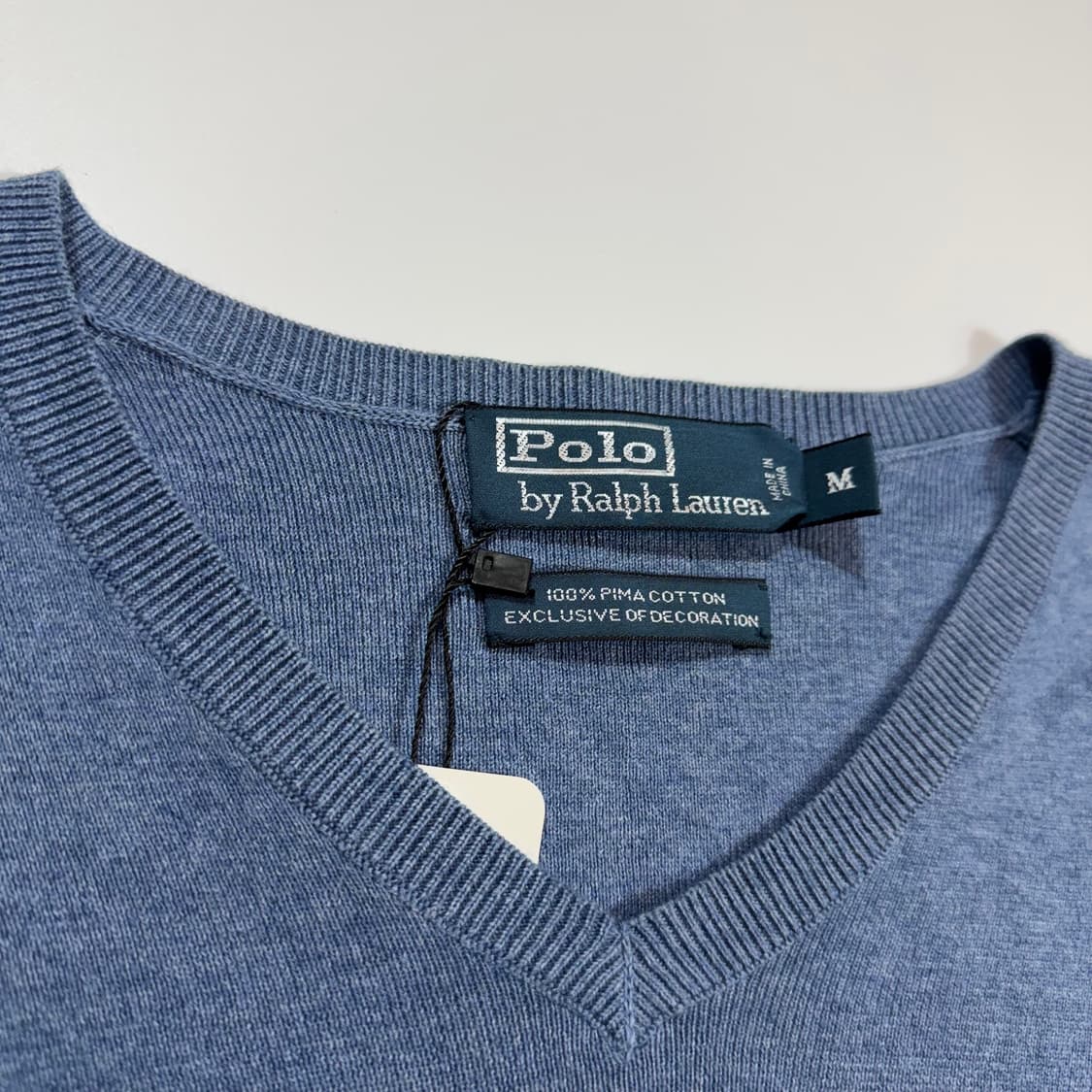 폴로 랄프로렌 브이넥 니트 블루 상품이미지2