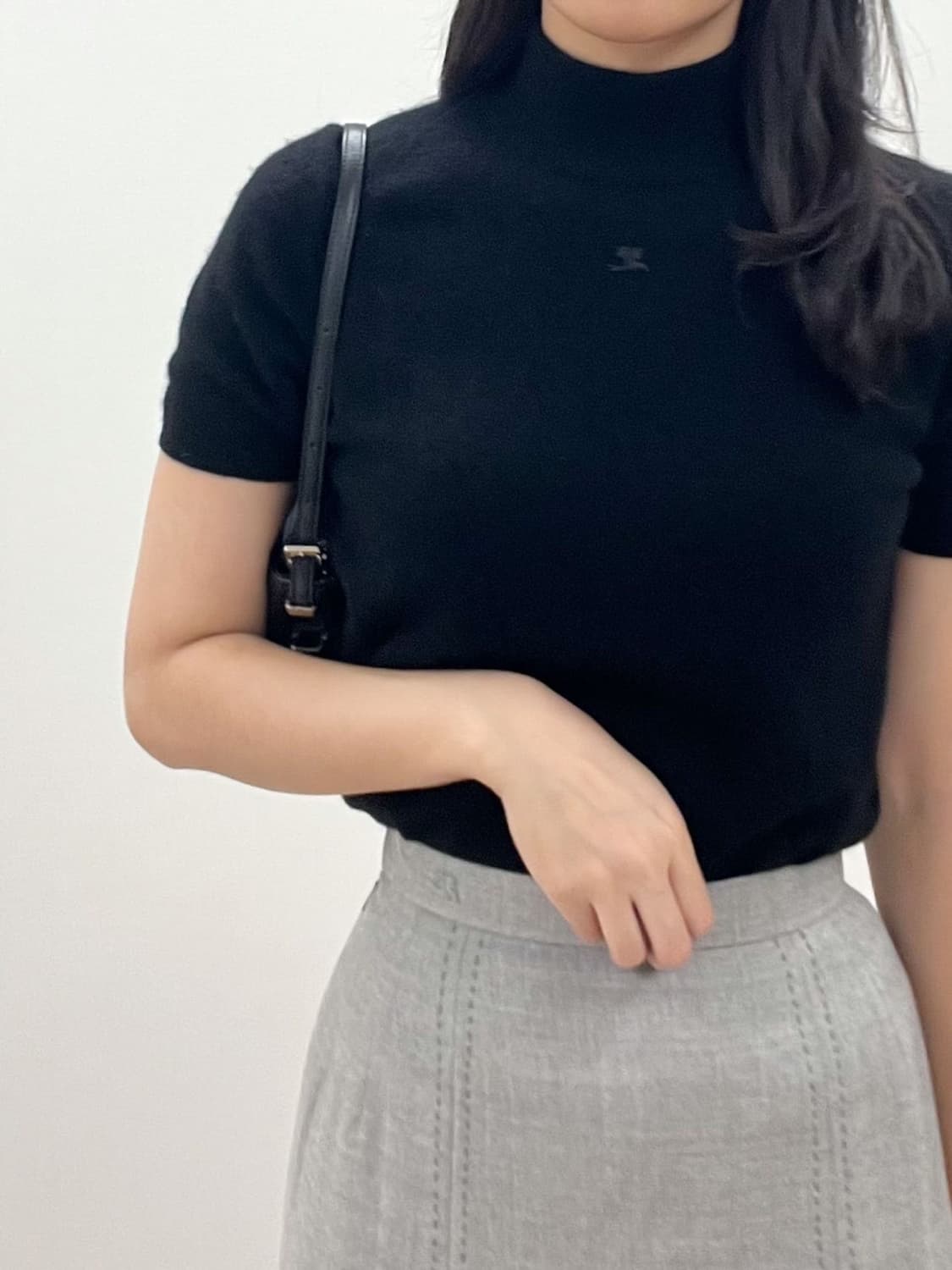 courreges / 꾸레쥬 블랙 캐시미어 니트   상품이미지9