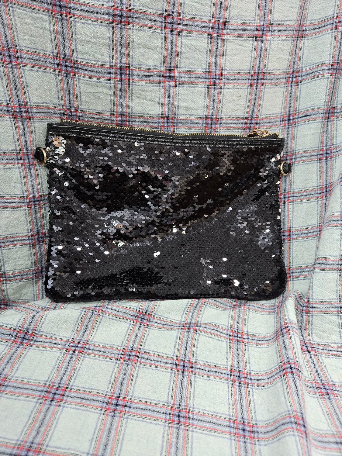 블랙 스팽글 클러치백/크로스백 상품이미지5