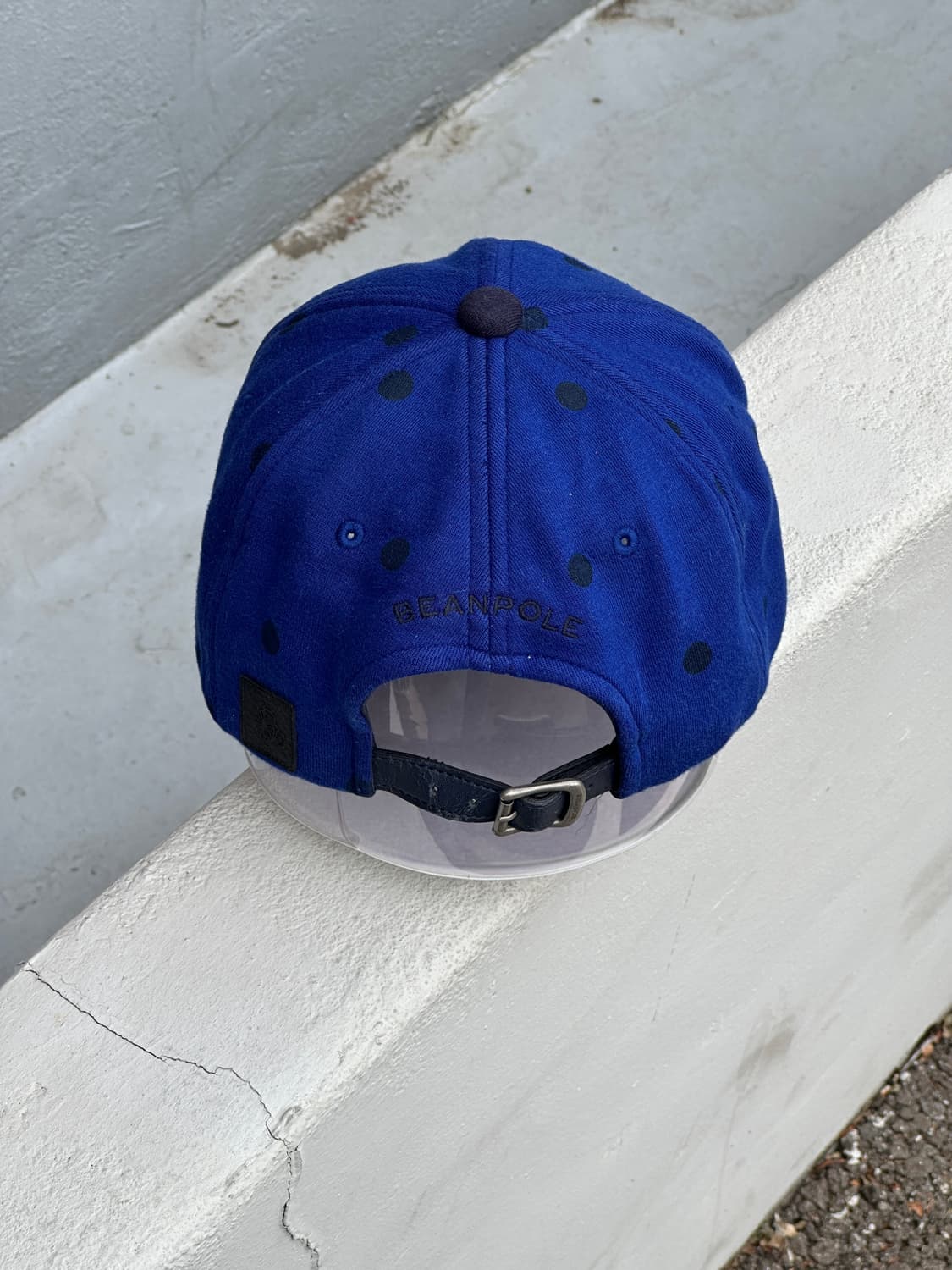 [F] 빈폴 도트패턴 블루네이비 볼캡 모자 상품이미지4