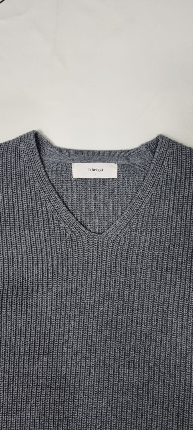 파브레가 브이넥 헤비코튼 니트 2size _ 남성 상품이미지9