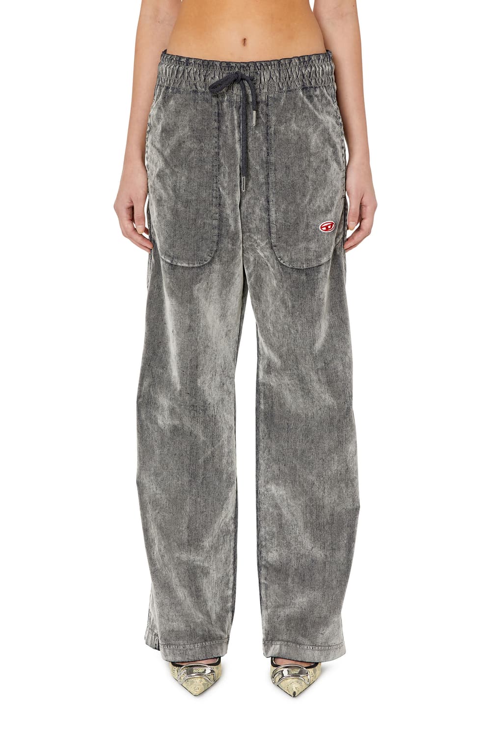 D 마티언스 트랙 데님 스웻 팬츠 - 라이트 그레이 / A03924068 상품이미지1