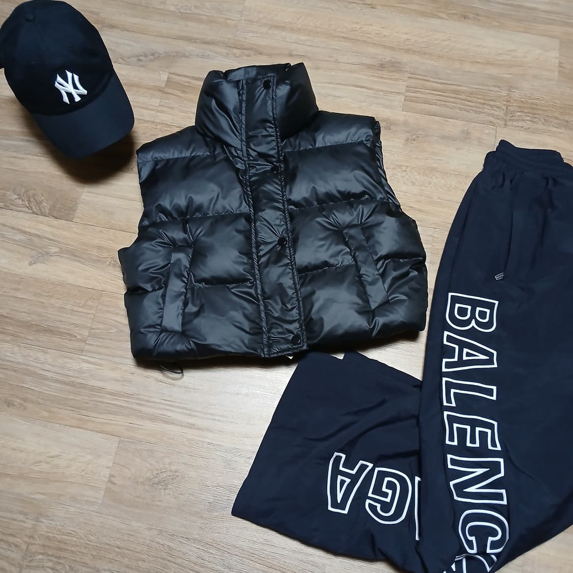 베이델리 여성 크롭 패딩 조끼 자켓 상품이미지4