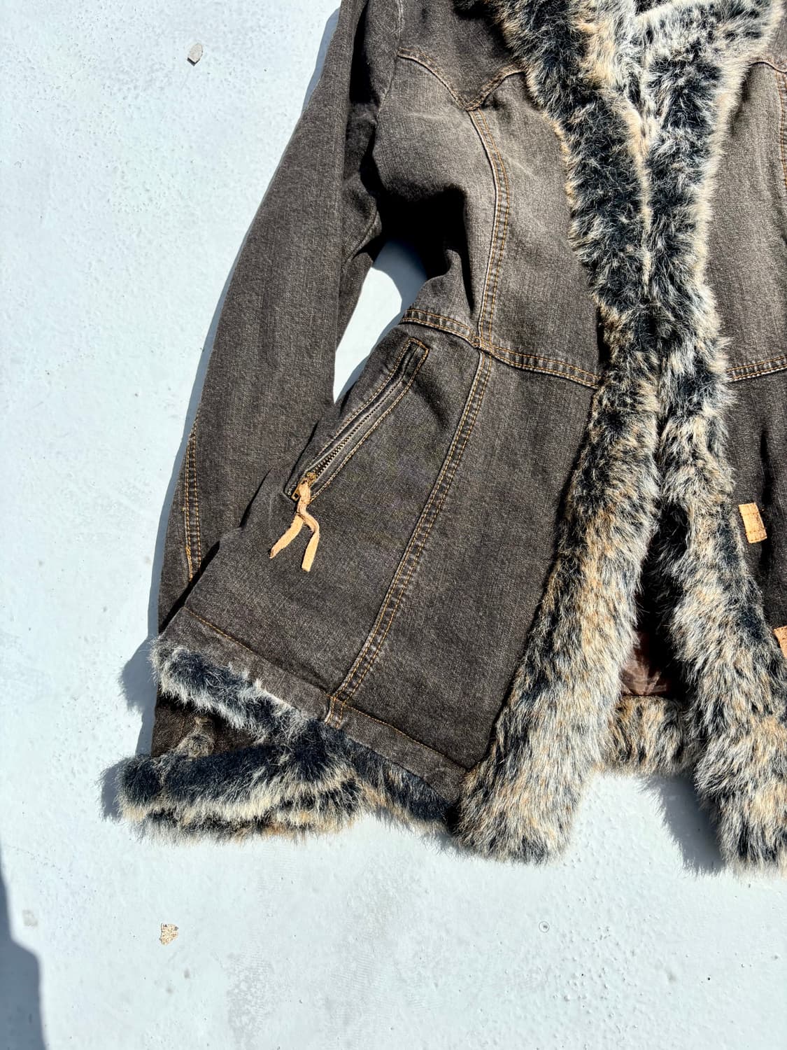 “Vintage” 00’s V-Kei Mood Fur Trimming D 상품이미지6