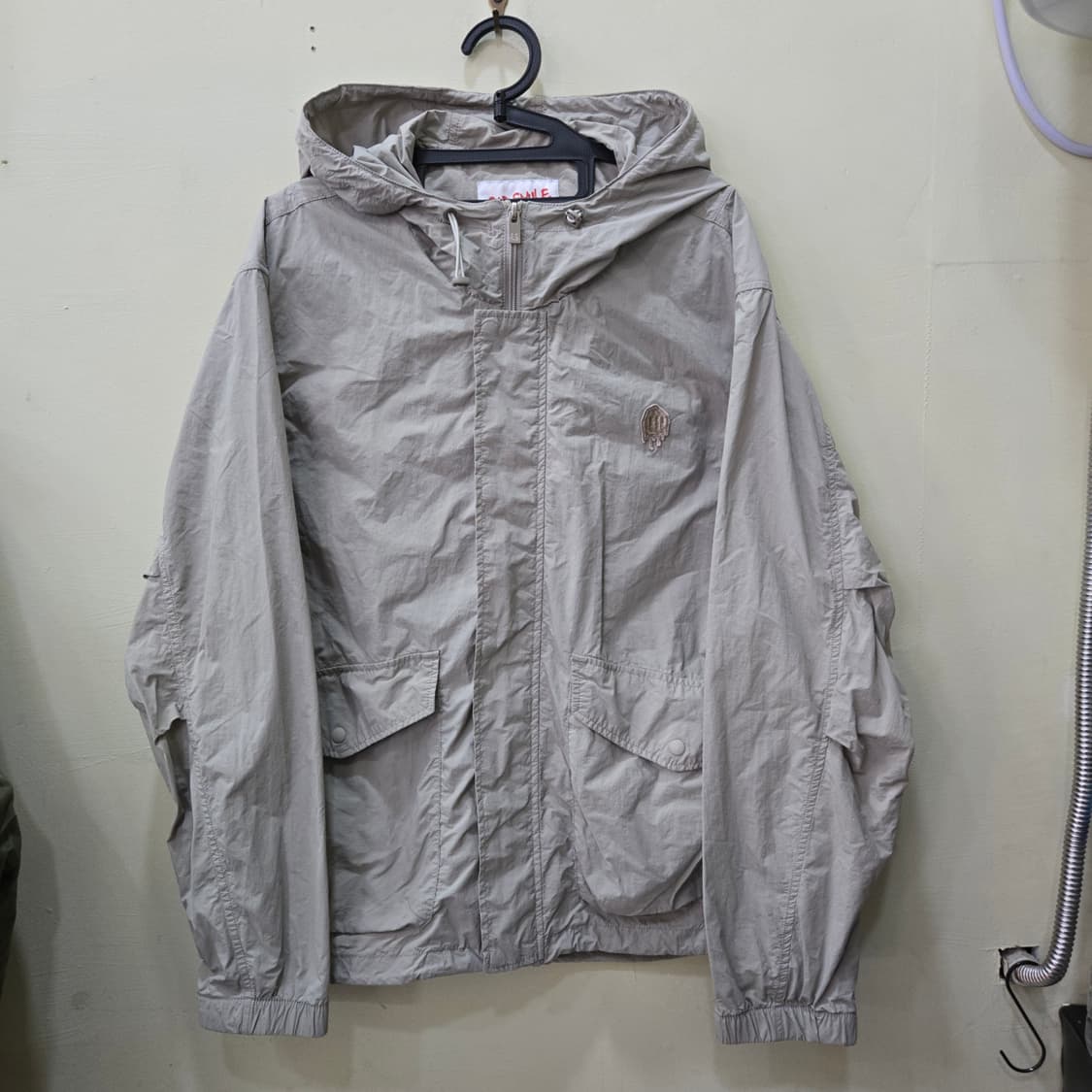 [M] 커스텀멜로우 SAD SMILE 아노락 자켓 (그레이) 상품이미지1