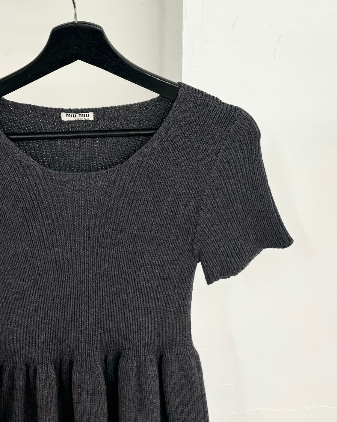 미우미우 울 니트 미니 원피스 상품이미지4