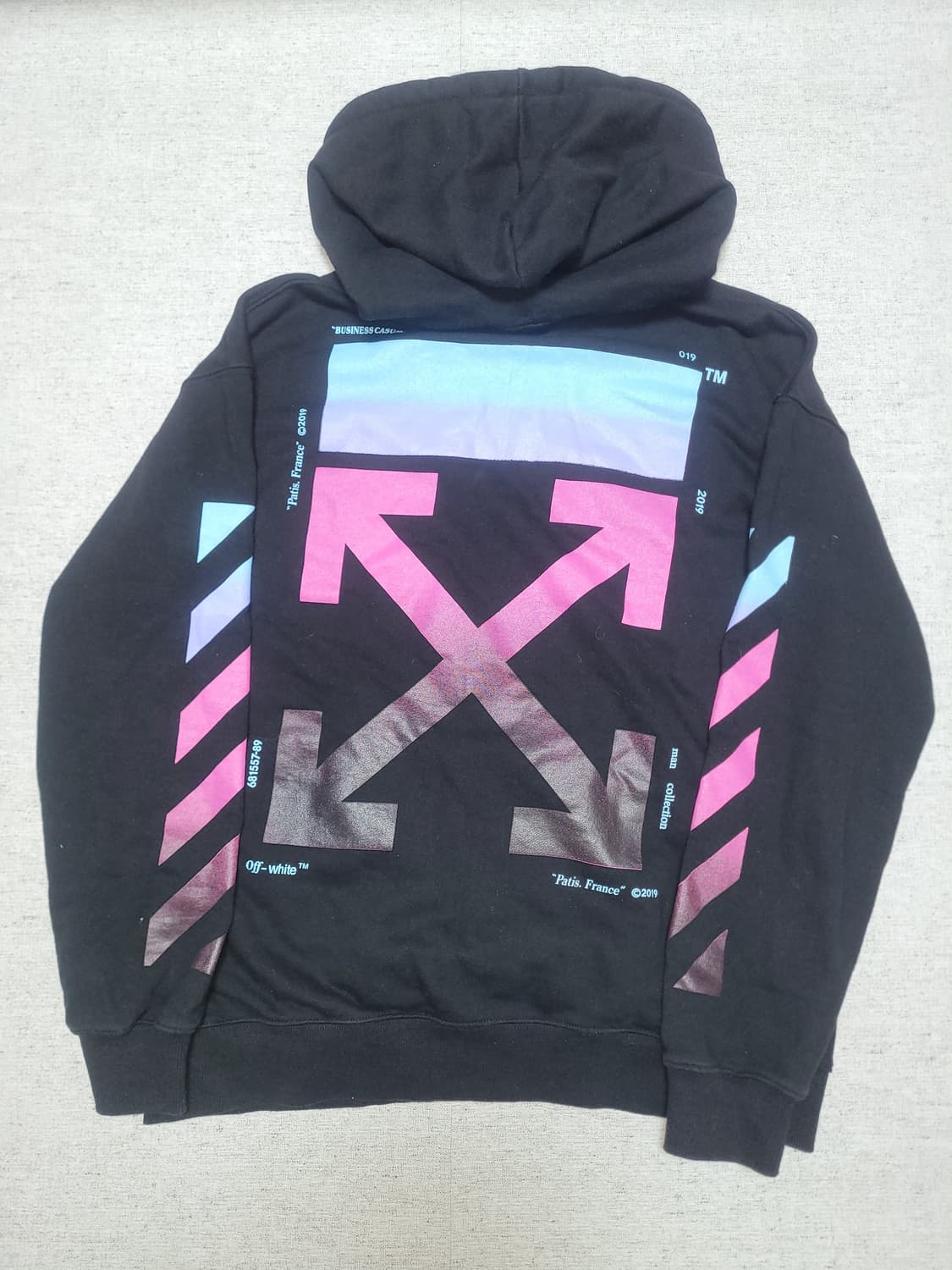 오프화이트 애로우 후드집업 팝니다 상품이미지2