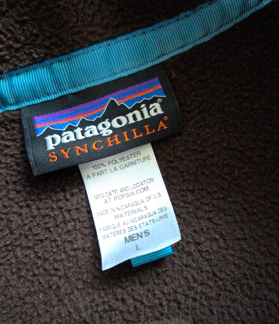 (L)파타고니아 브라운 신칠라 플리스 fleece synchilla 상품이미지3