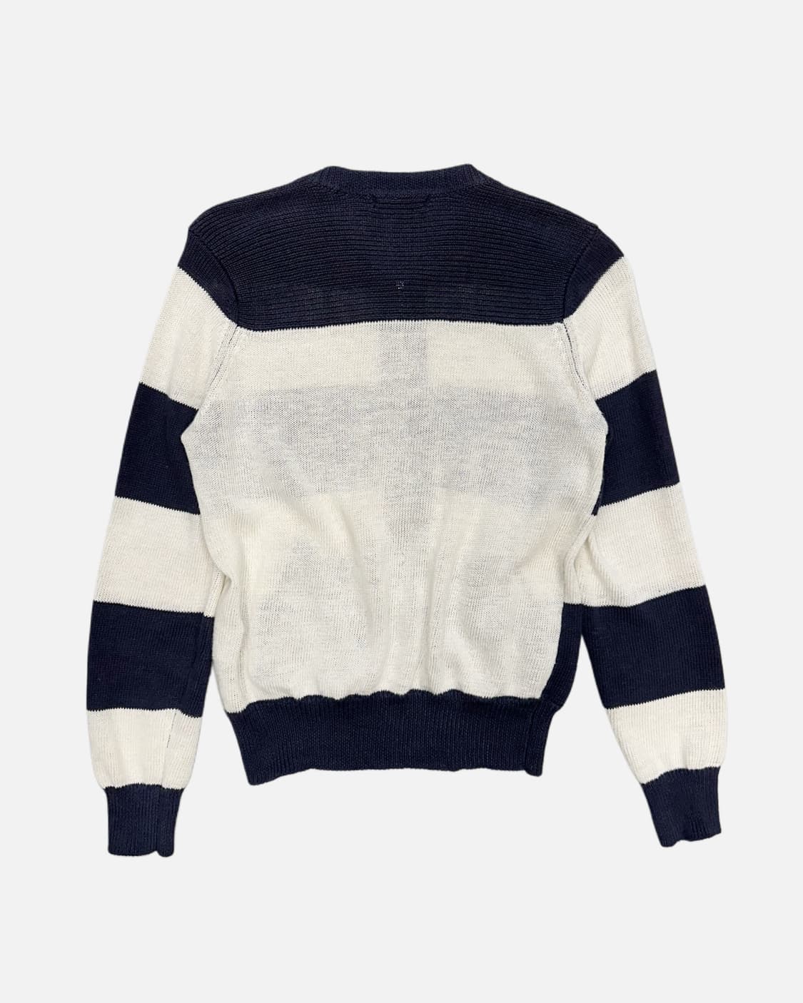 navy strip knit zip-up 상품이미지4