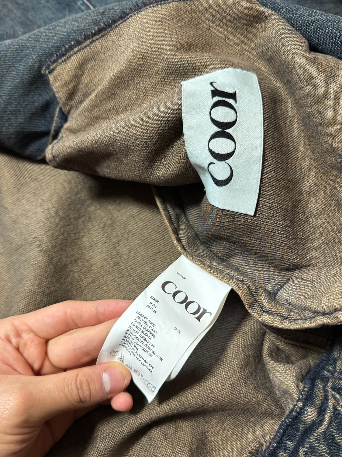 쿠어 틴트 데님집업 자켓 M 상품이미지8