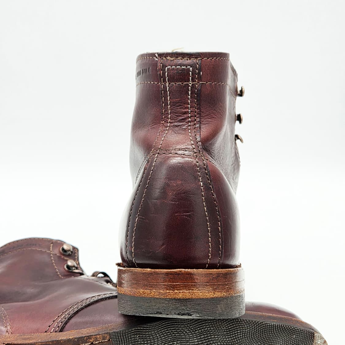 울버린 1000마일 플레인토 워크부츠 버건디 (7 1/2 D) 상품이미지2