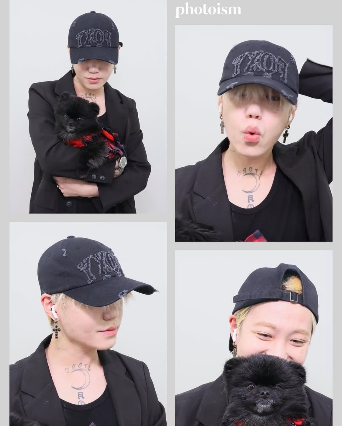 bloo 굿즈 데미지 볼캡 상품이미지1