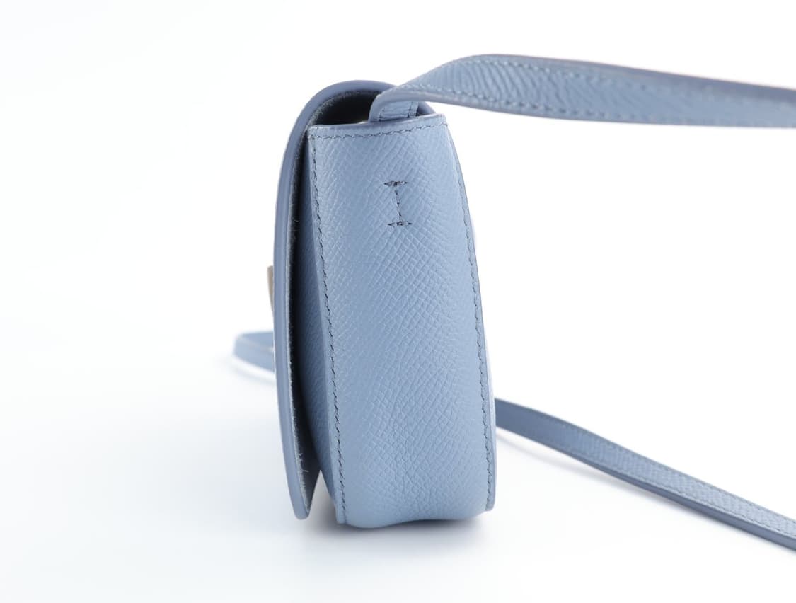 셀린느 송아지 가죽 스트랩 클러치백 크로스백 스카이블루 상품이미지2