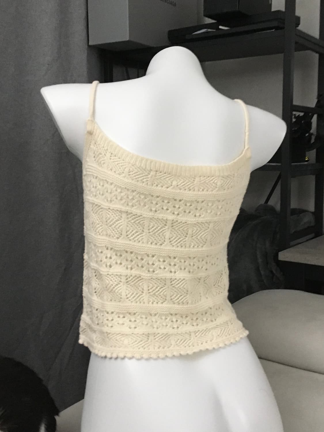 ༒ Ivory Beach Knit Sleeveless 상품이미지3