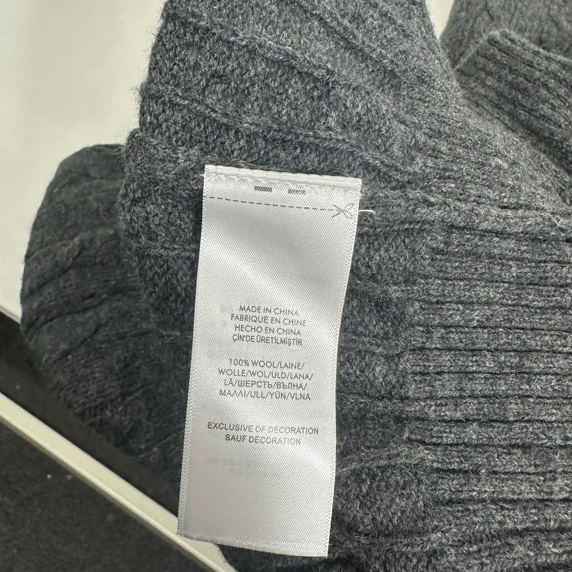 우먼S-M 폴로랄프로렌 챠콜 기본로고 꽈베기울니트 상품이미지6