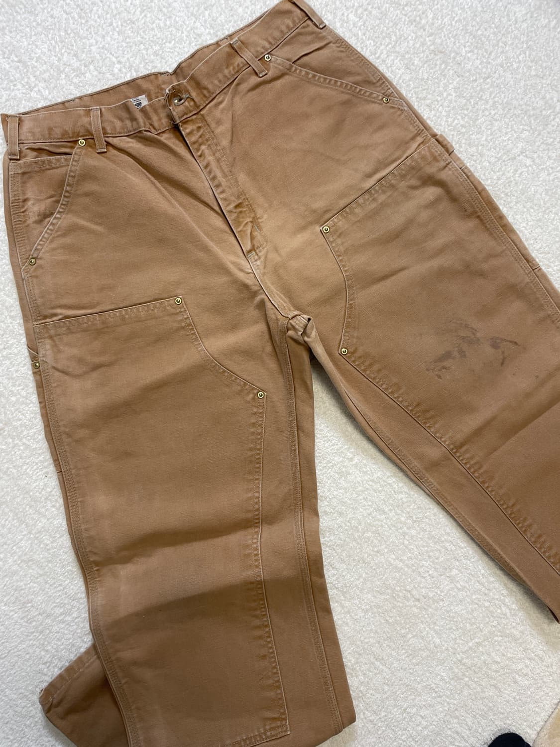 칼하트 B01 BRN 더블니 USA 상품이미지1