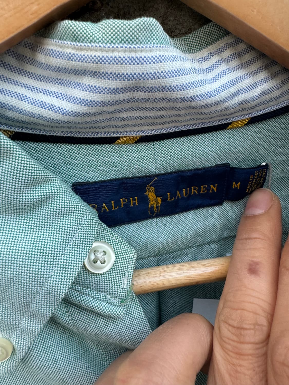 폴로 랄프로렌 빈티지 옥스포드 셔츠 민트 m 상품이미지4