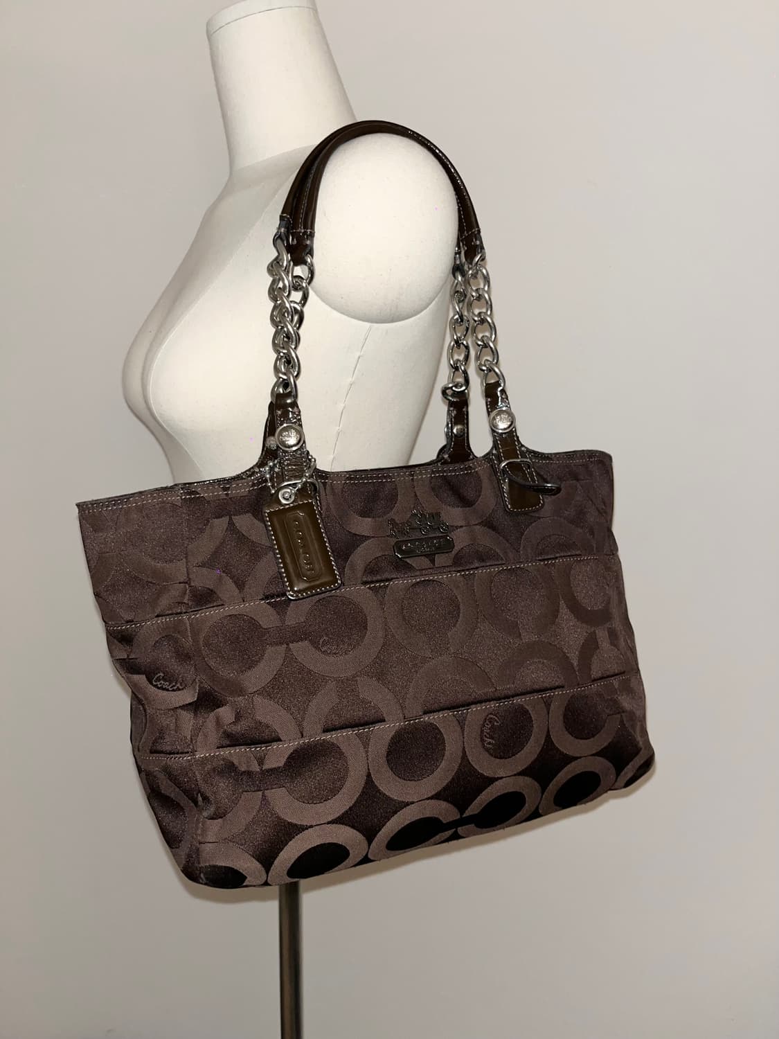 📦90ss Coach Basic Brown shoulder bag 상품이미지3