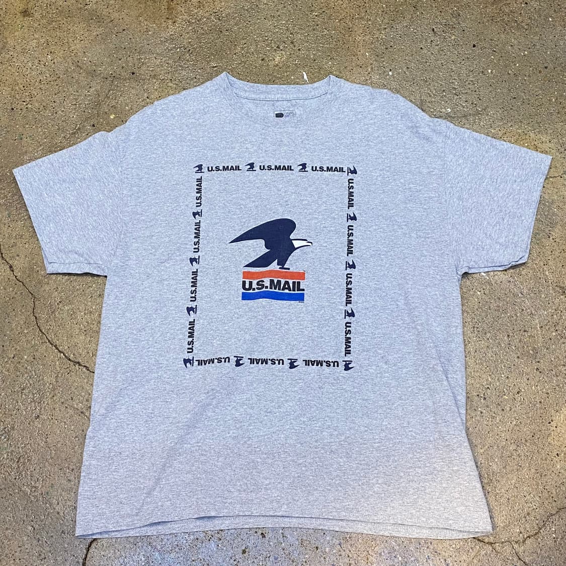 미국 빈티지 US MAIL 프린팅 포인트 반팔티 상품이미지2