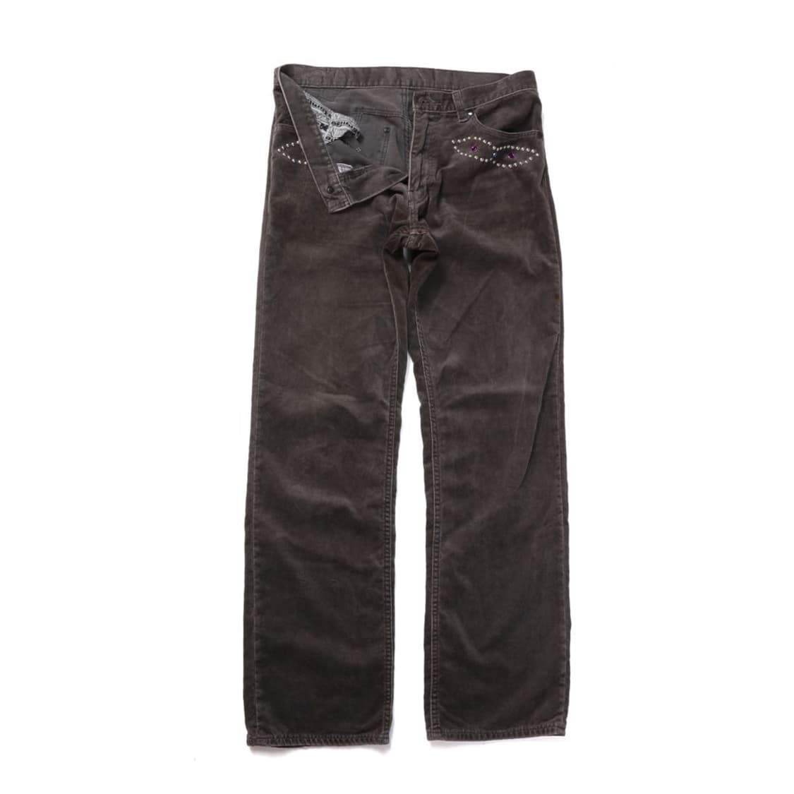 Number nine 03AW Velour beads studs Pant 상품이미지2