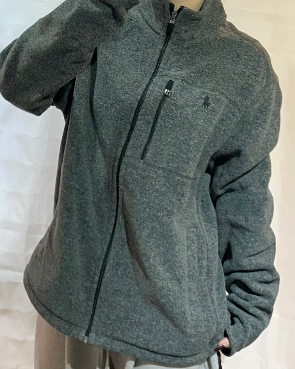 폴로랄프로렌 블랙 포니 챠콜 플리스자켓 상품이미지1