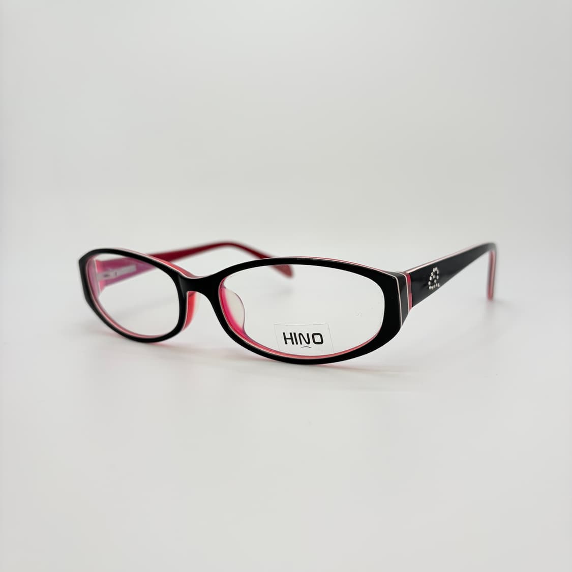 HINO 블랙 큐빅 빈티지 뿔테  상품이미지1