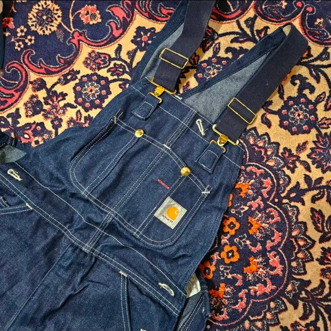 칼하트 데님 카펜더 루즈핏 멜빵 셋업 30 x 30 size 상품이미지3